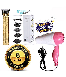 Generic Best 1290 DRYER & T9 Multicolor 1000W Hair Dryer