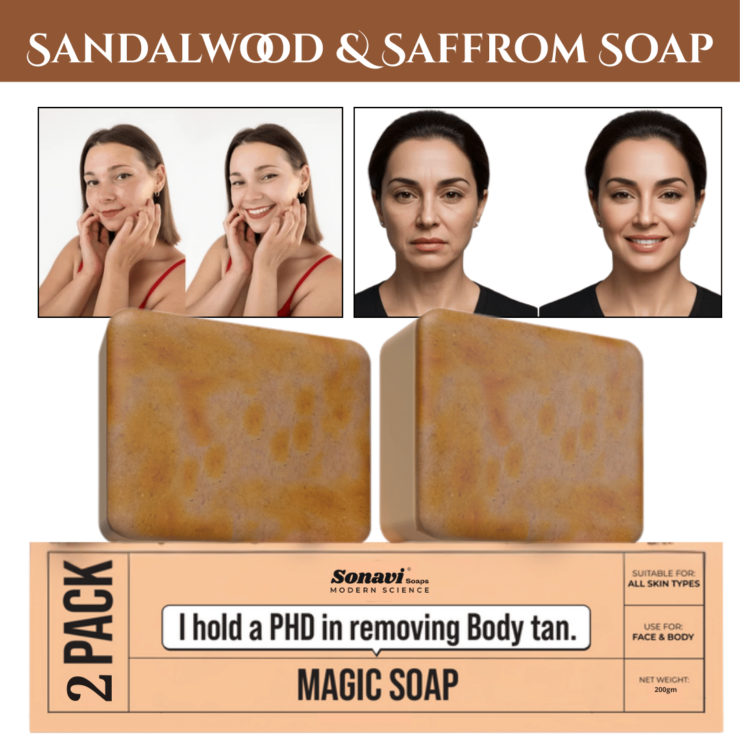 Sonavi Skin Whitening GHARSOAP Soap for All Skin Type ( Pack of 2 )