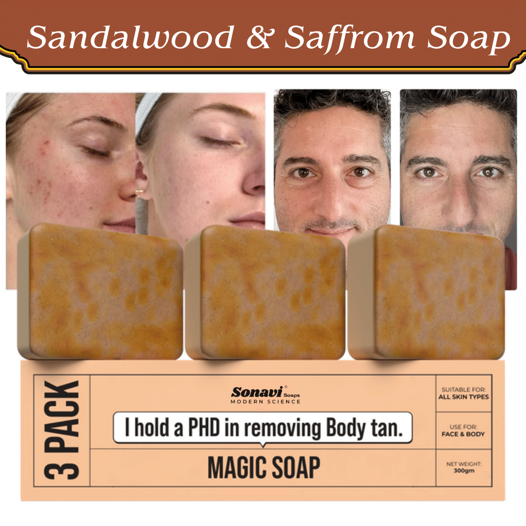 Sonavi Skin Whitening GHARSOAP Soap for All Skin Type ( Pack of 3 )