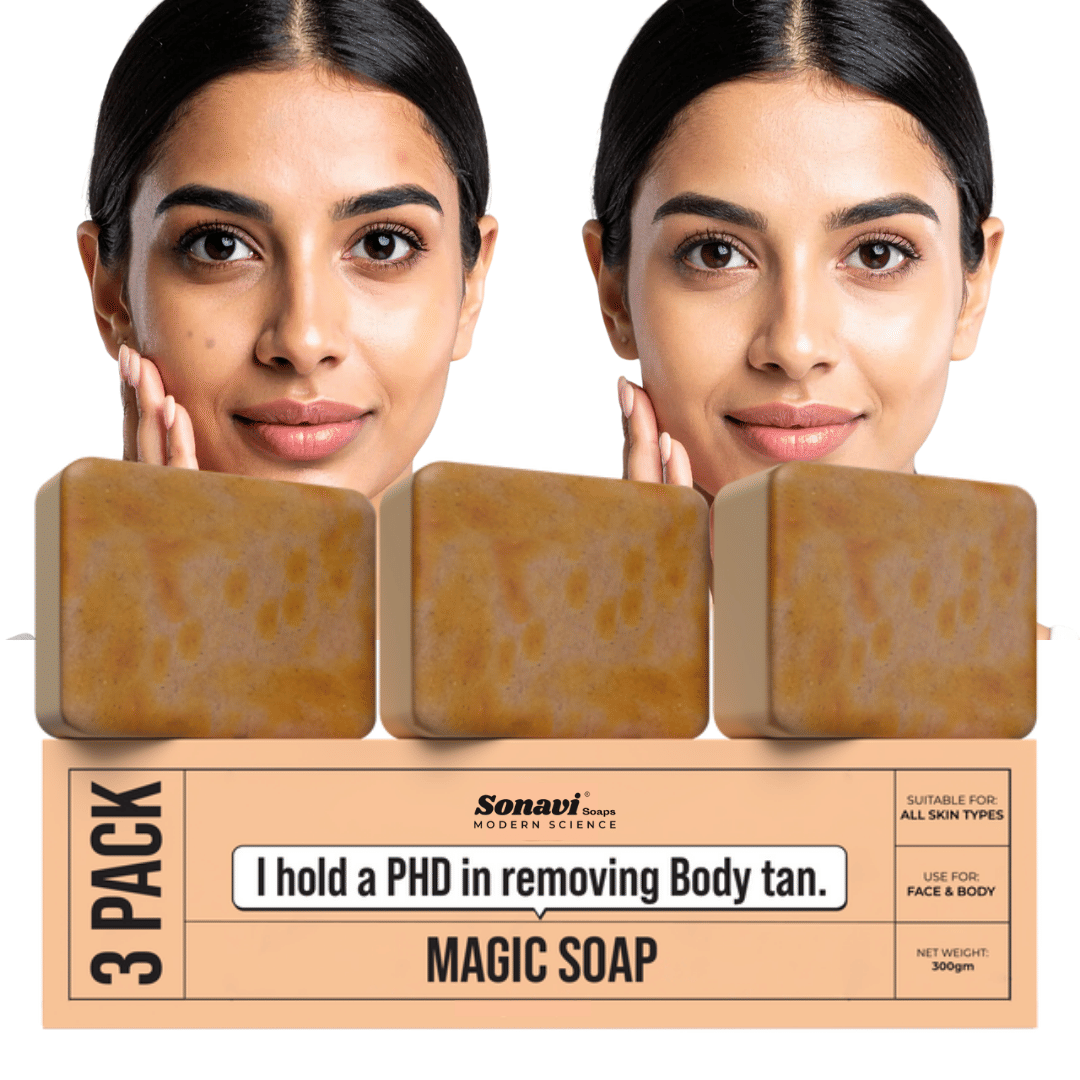 Sonavi Skin Whitening GHARSOAP Soap for All Skin Type ( Pack of 3 )