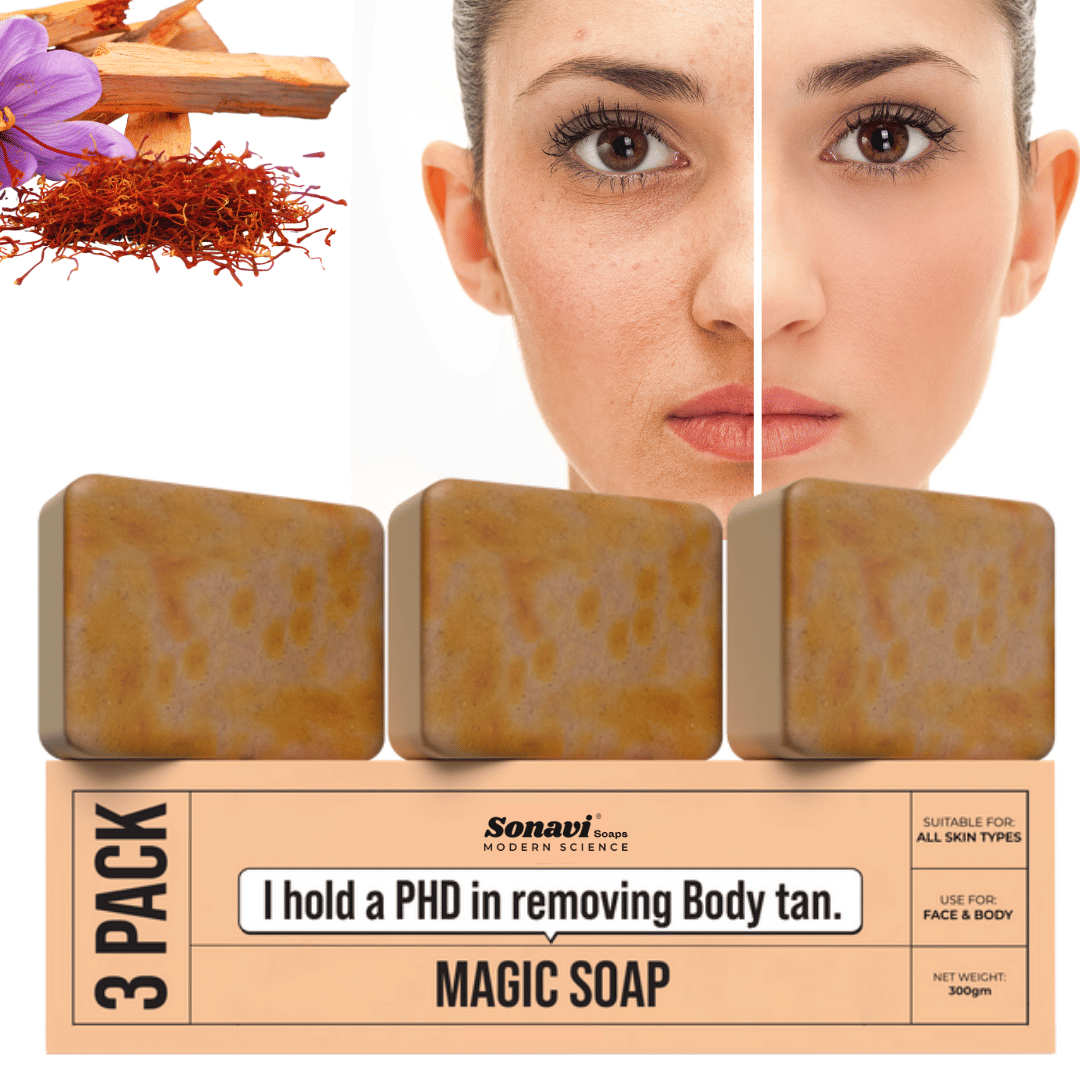 Sonavi Skin Whitening GHARSOAP Soap for All Skin Type ( Pack of 3 )