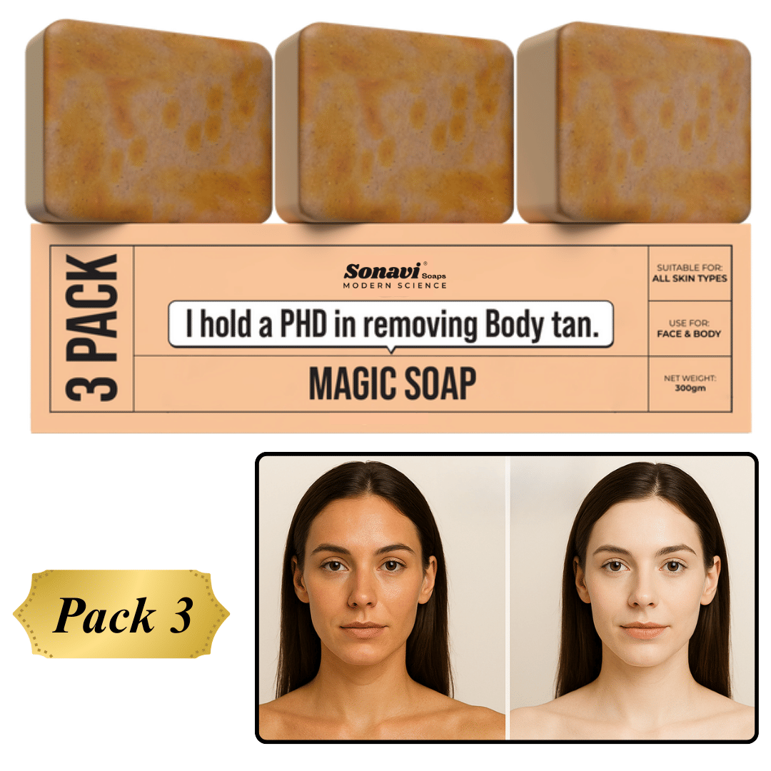 Sonavi Skin Whitening GHARSOAP Soap for All Skin Type ( Pack of 3 )