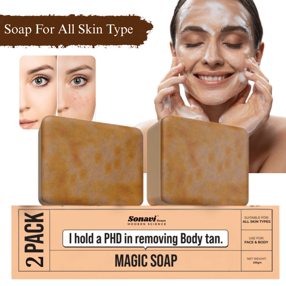 Sonavi Skin Whitening GHARSOAP Soap for All Skin Type ( Pack of 2 )