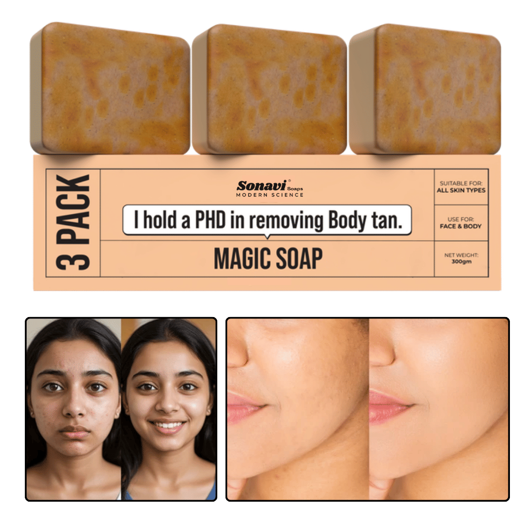 Sonavi Skin Whitening GHARSOAP Soap for All Skin Type ( Pack of 3 )