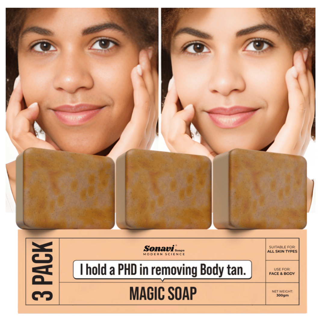 Sonavi Skin Whitening GHARSOAP Soap for All Skin Type ( Pack of 3 )
