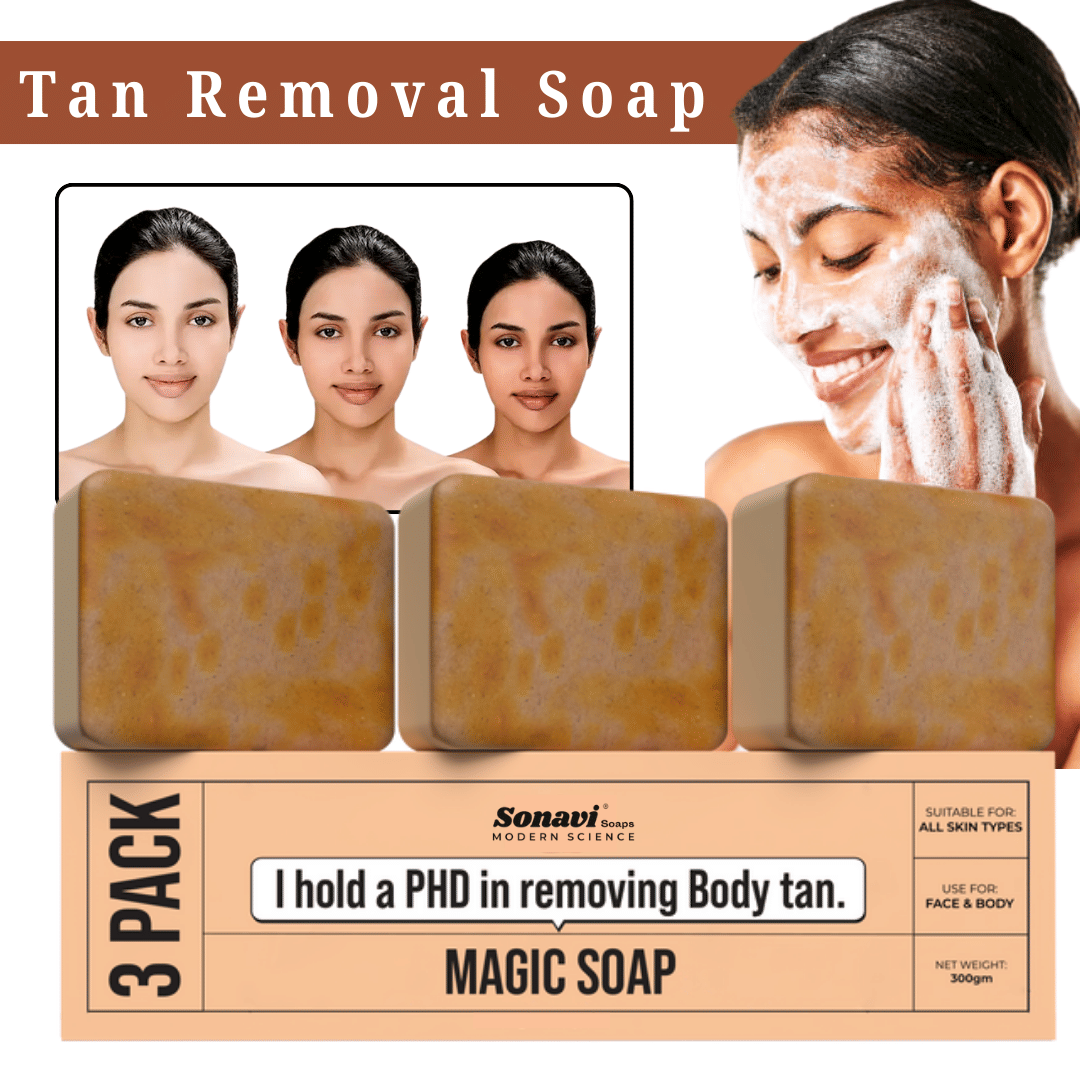 Sonavi Skin Whitening GHARSOAP Soap for All Skin Type ( Pack of 3 )