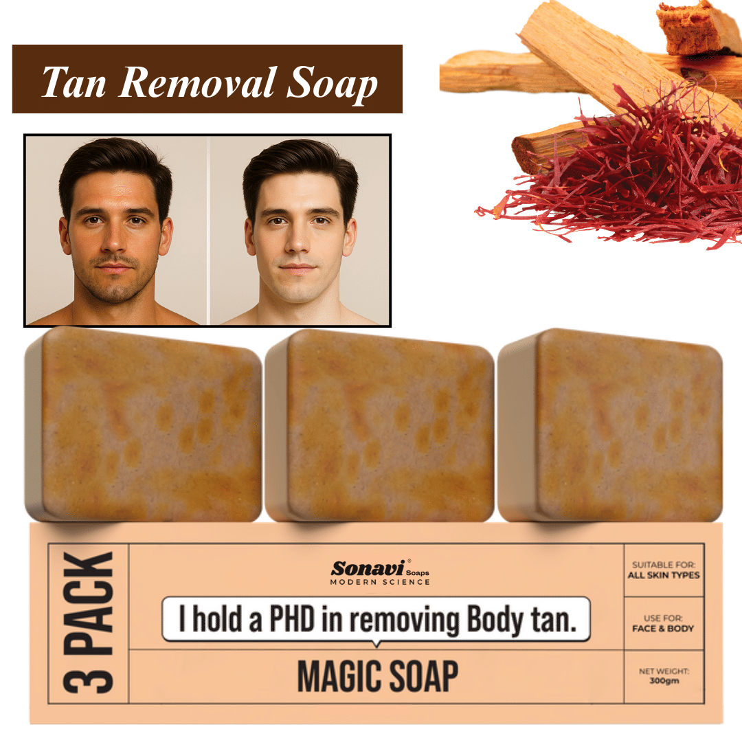 Sonavi Skin Whitening GHARSOAP Soap for All Skin Type ( Pack of 3 )