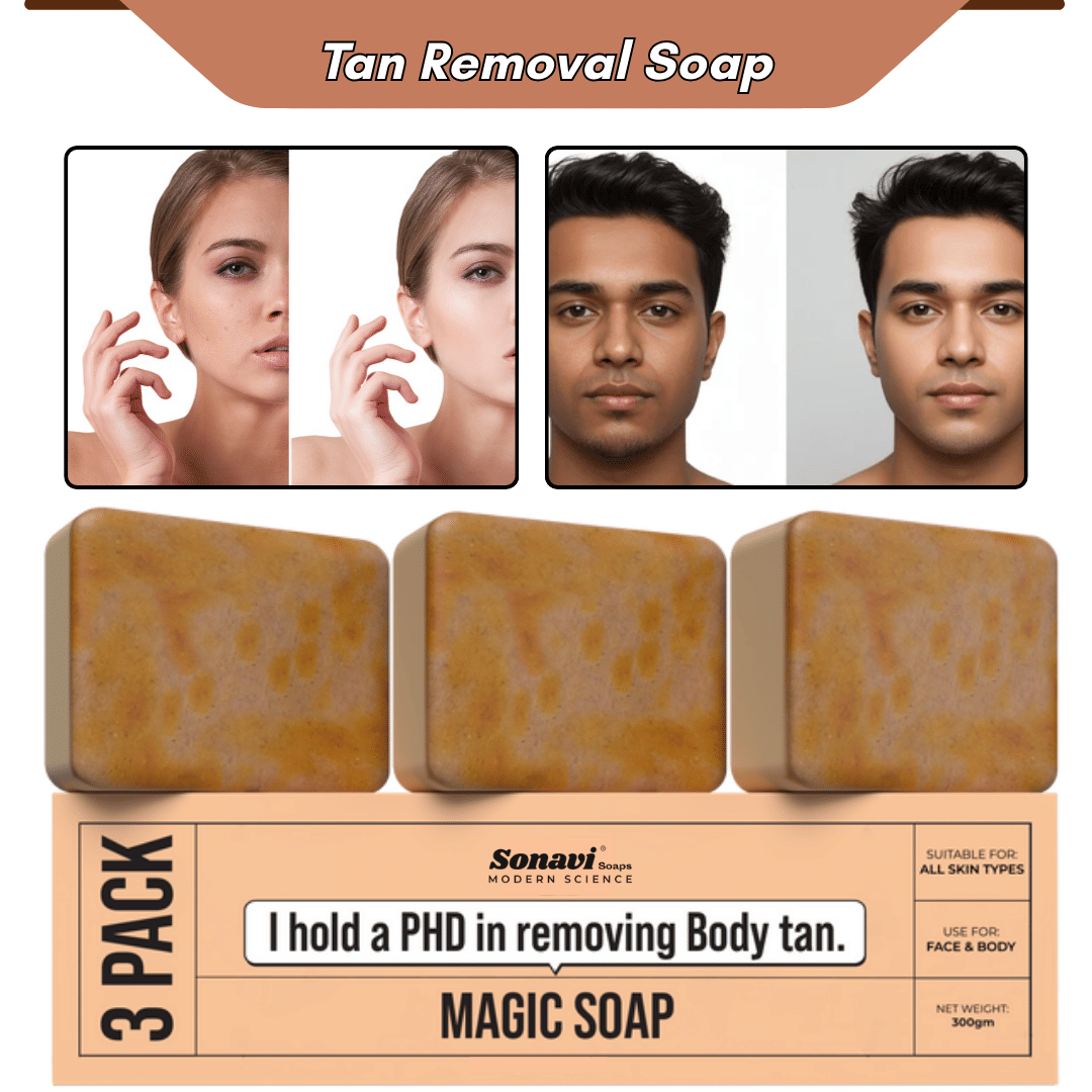 Sonavi Skin Whitening GHARSOAP Soap for All Skin Type ( Pack of 3 )