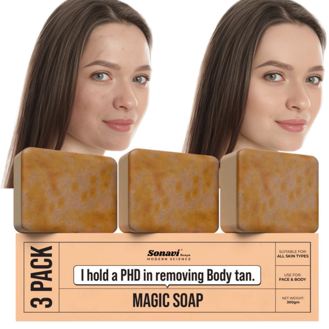 Sonavi Skin Whitening GHARSOAP Soap for All Skin Type ( Pack of 3 )
