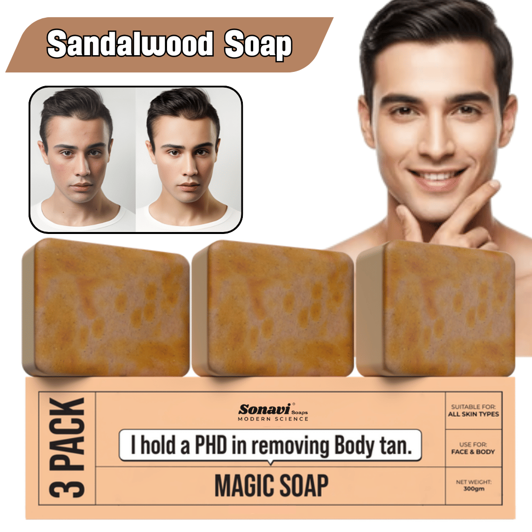 Sonavi Skin Whitening GHARSOAP Soap for All Skin Type ( Pack of 3 )