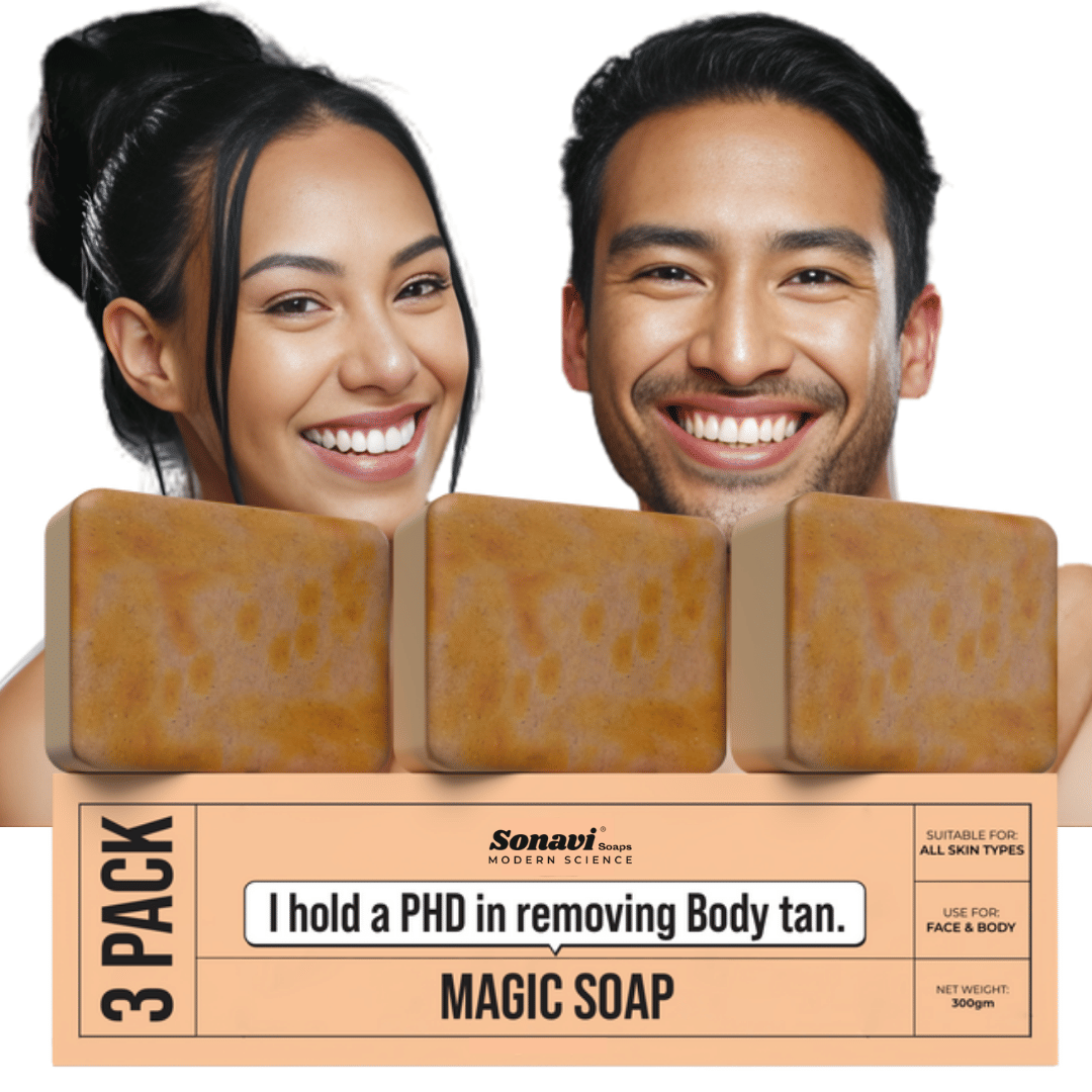 Sonavi Skin Whitening GHARSOAP Soap for All Skin Type ( Pack of 3 )