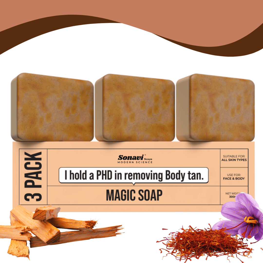 Sonavi Skin Whitening GHARSOAP Soap for All Skin Type ( Pack of 3 )