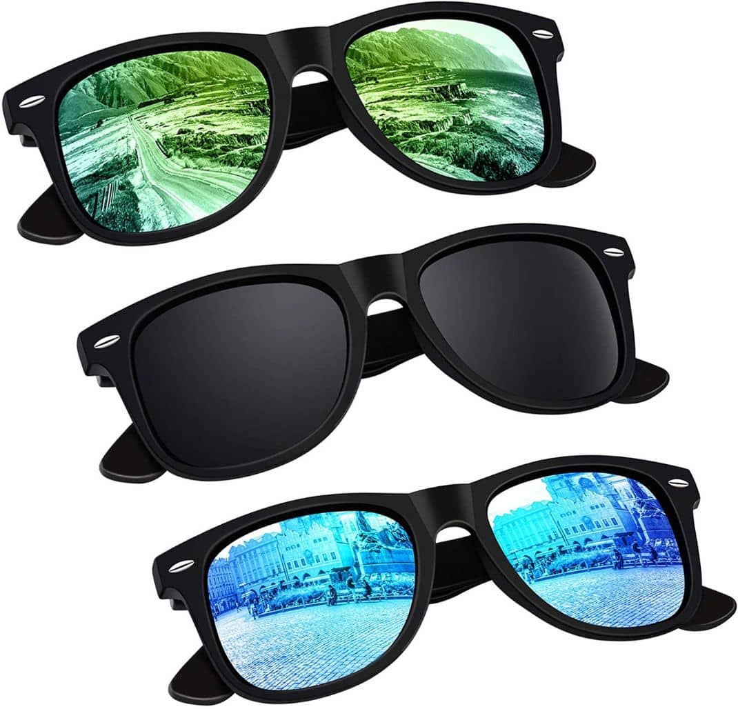 Elligator Black Rectangular Sunglasses ( Pack of 3 ) - Sunglasses | Buy online on ZillyBuy