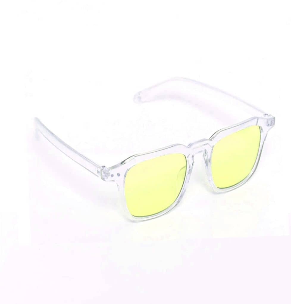 Elligator White Square Sunglasses ( Pack of 1 )