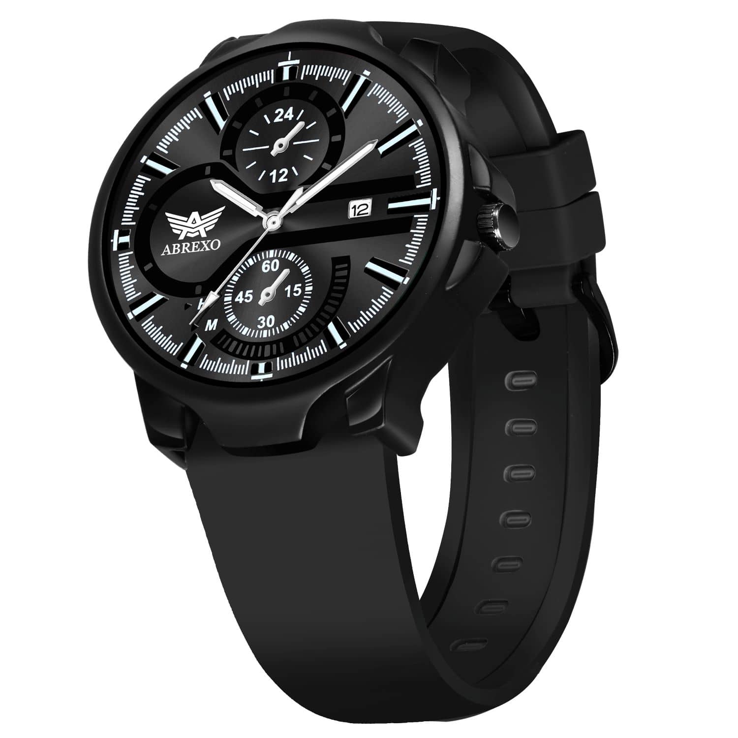 Abrexo Black Silicon Analog Men's Watch