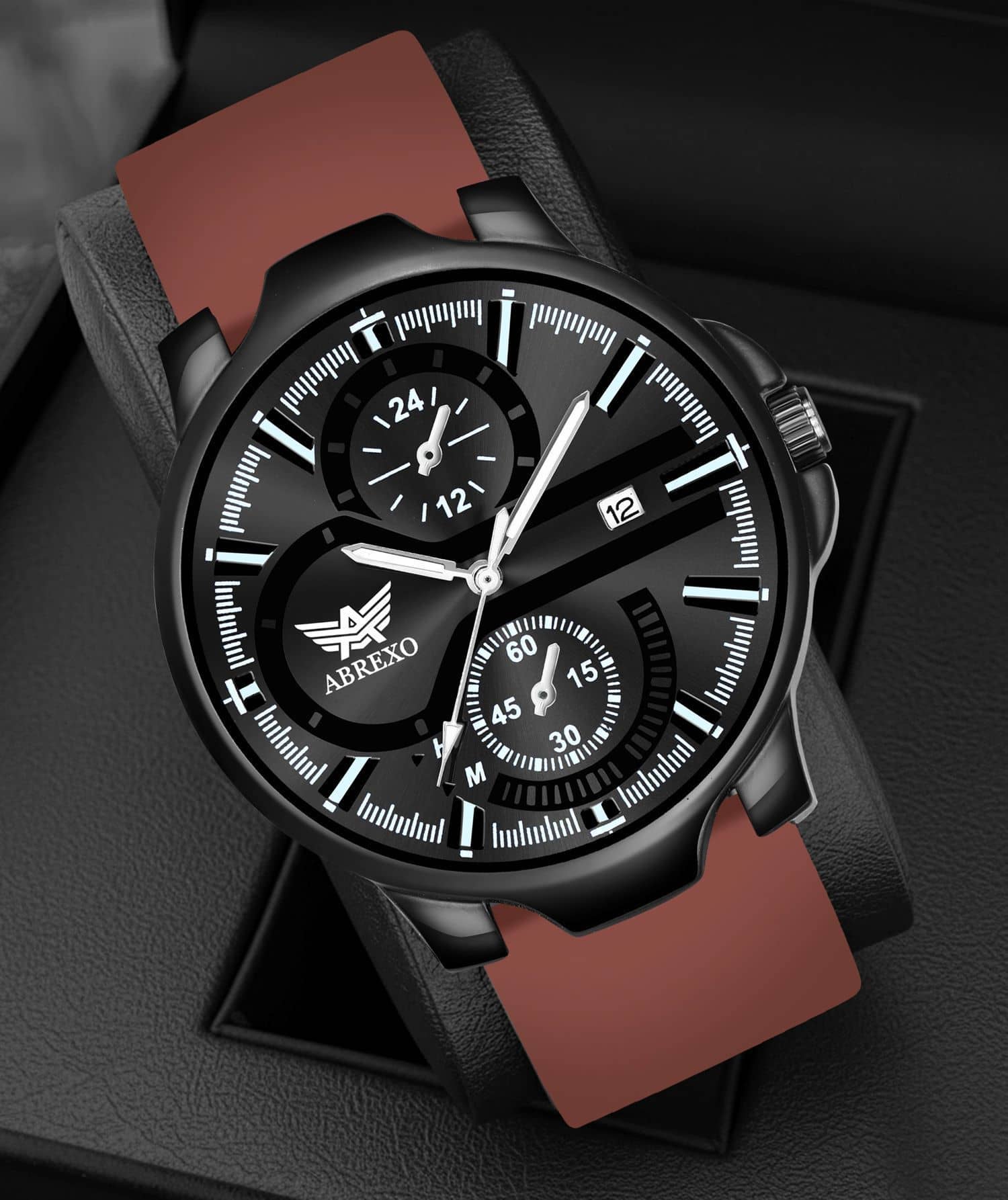 Abrexo Brown Silicon Analog Men's Watch