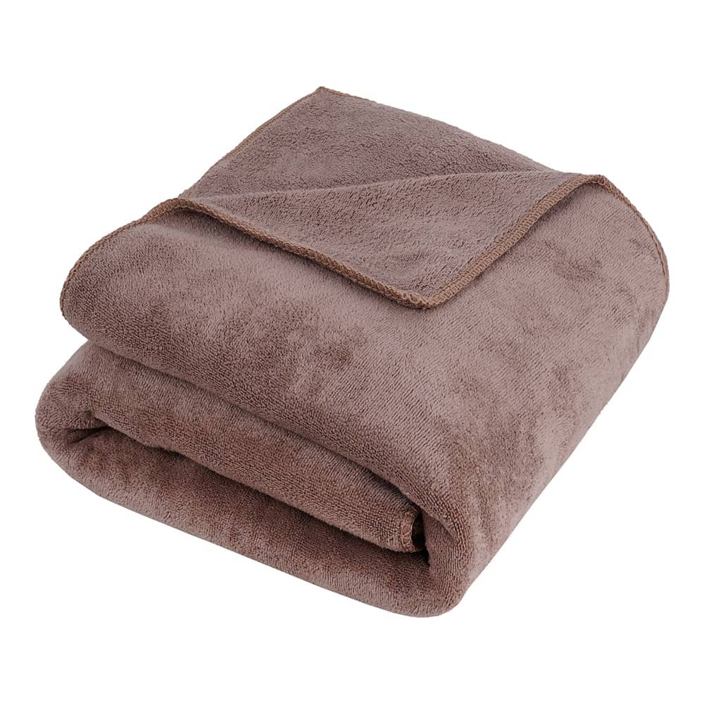 FEZORA Pack of 1 Microfibre 350 -GSM Bath Towel ( Brown ) - Towels | Buy online on ZillyBuy