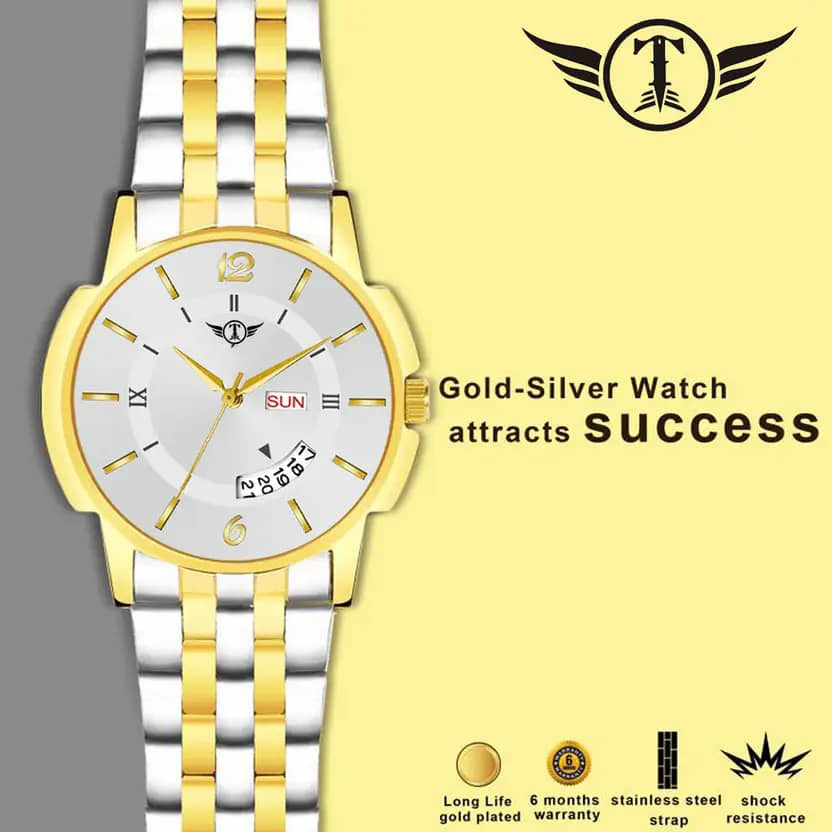 EEWHI Gold Stainless Steel Analog Men's Watch
