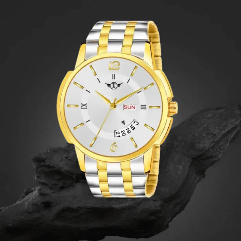 EEWHI Gold Stainless Steel Analog Men's Watch