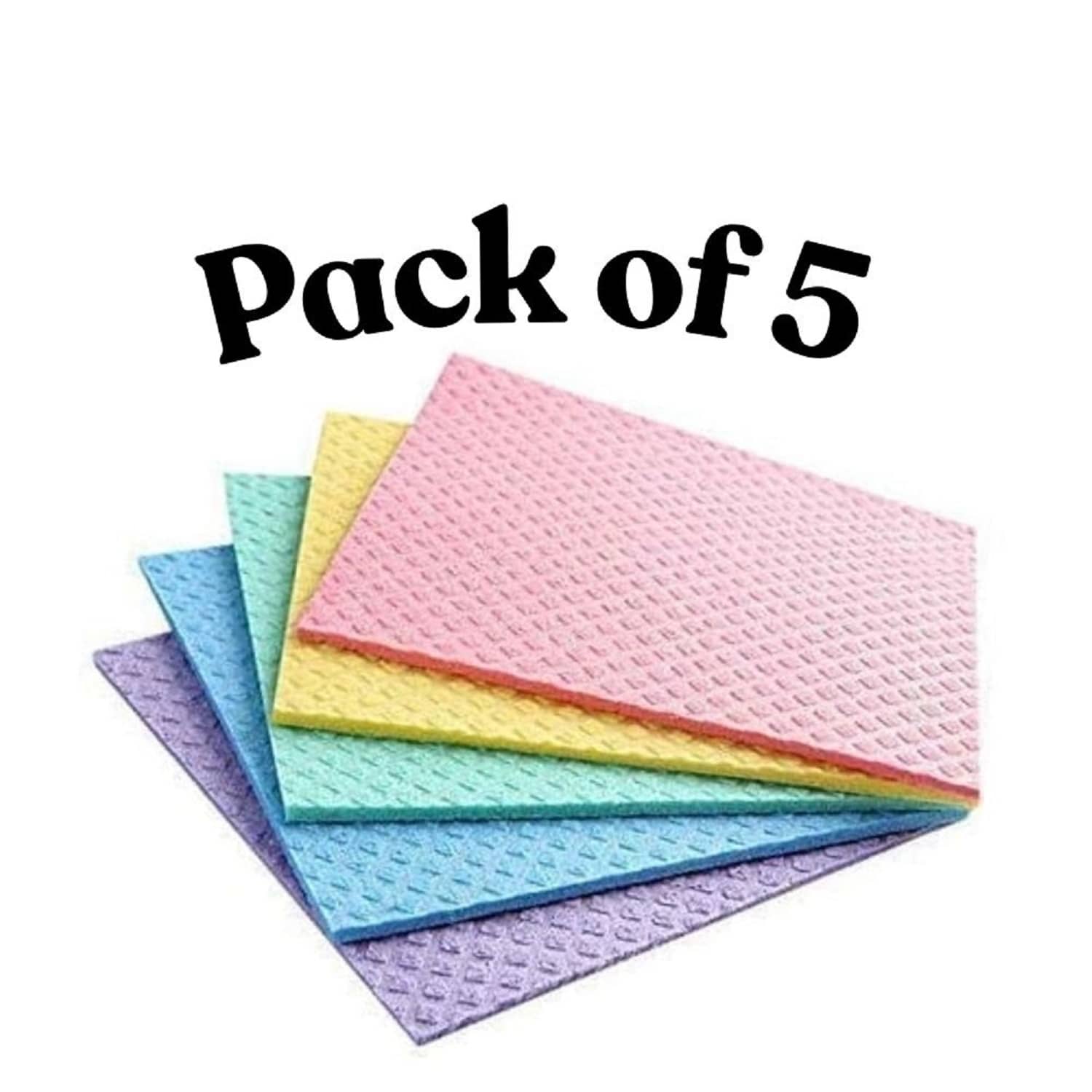 GjshopHome & Kitchen Multipurpose Use Wet and Dry Microfiber, Sponge Cleaning Cloth - Body Care - Loofah and Other Tools | Buy online on ZillyBuy