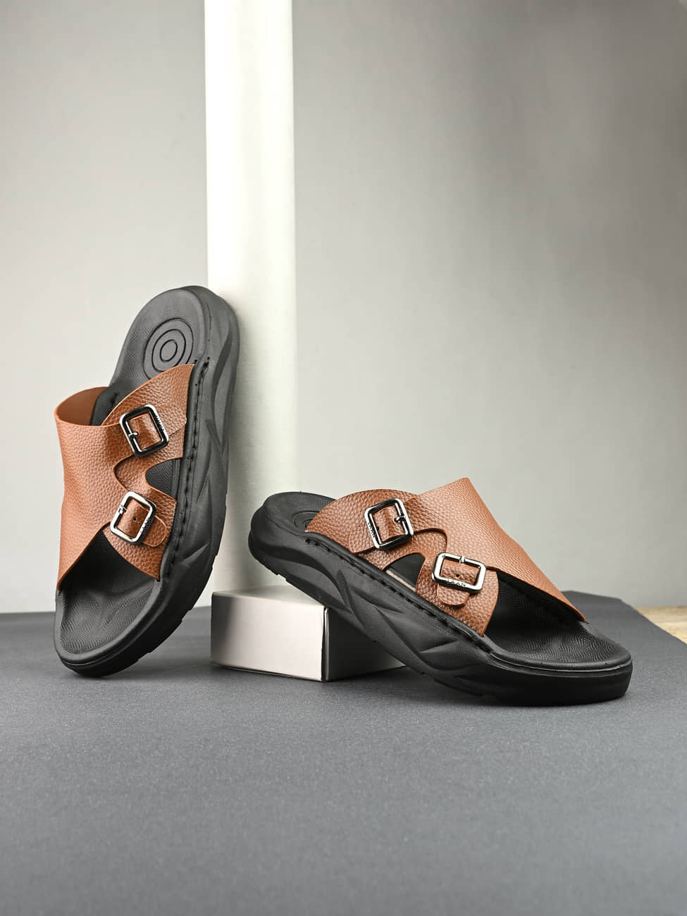 NAAL Brown Men's Slide Flip Flop
