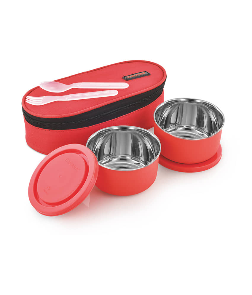 Trueware Executive Microwave Safe Stainless Steel Lunch Box 2 - Container ( Pack of 1 )