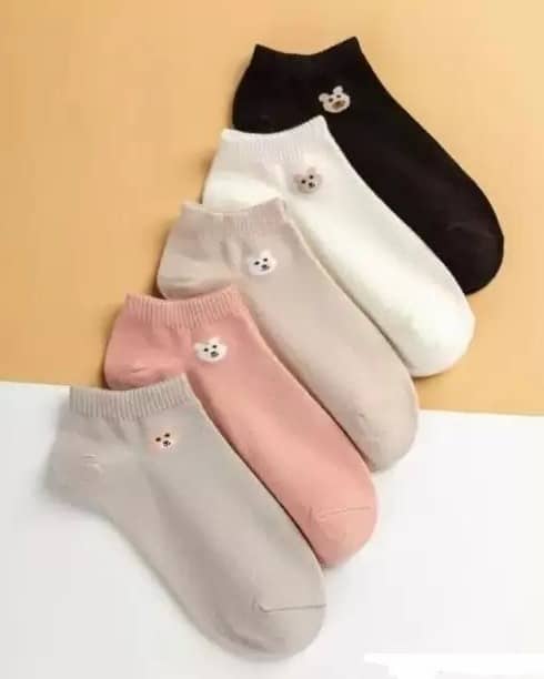 Cavenders Pack of 5 Women's Cotton Ankle Length Socks ( Multicolor ) - Socks | Buy online on ZillyBuy