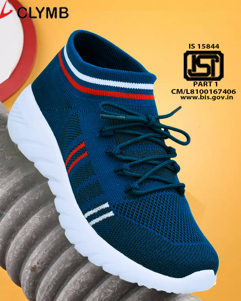 Clymb SOCKS-7 T BLUE Blue Men's Sports Running Shoes - Sports Shoes | Buy online on ZillyBuy
