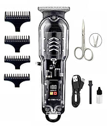 Geemy LED Display Trimmer Multicolor Cordless Beard Trimmer With 120 minutes Runtime