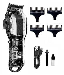 Geemy Professional Trimmer Black Cordless Multigrooming Kit With 120 minutes Runtime
