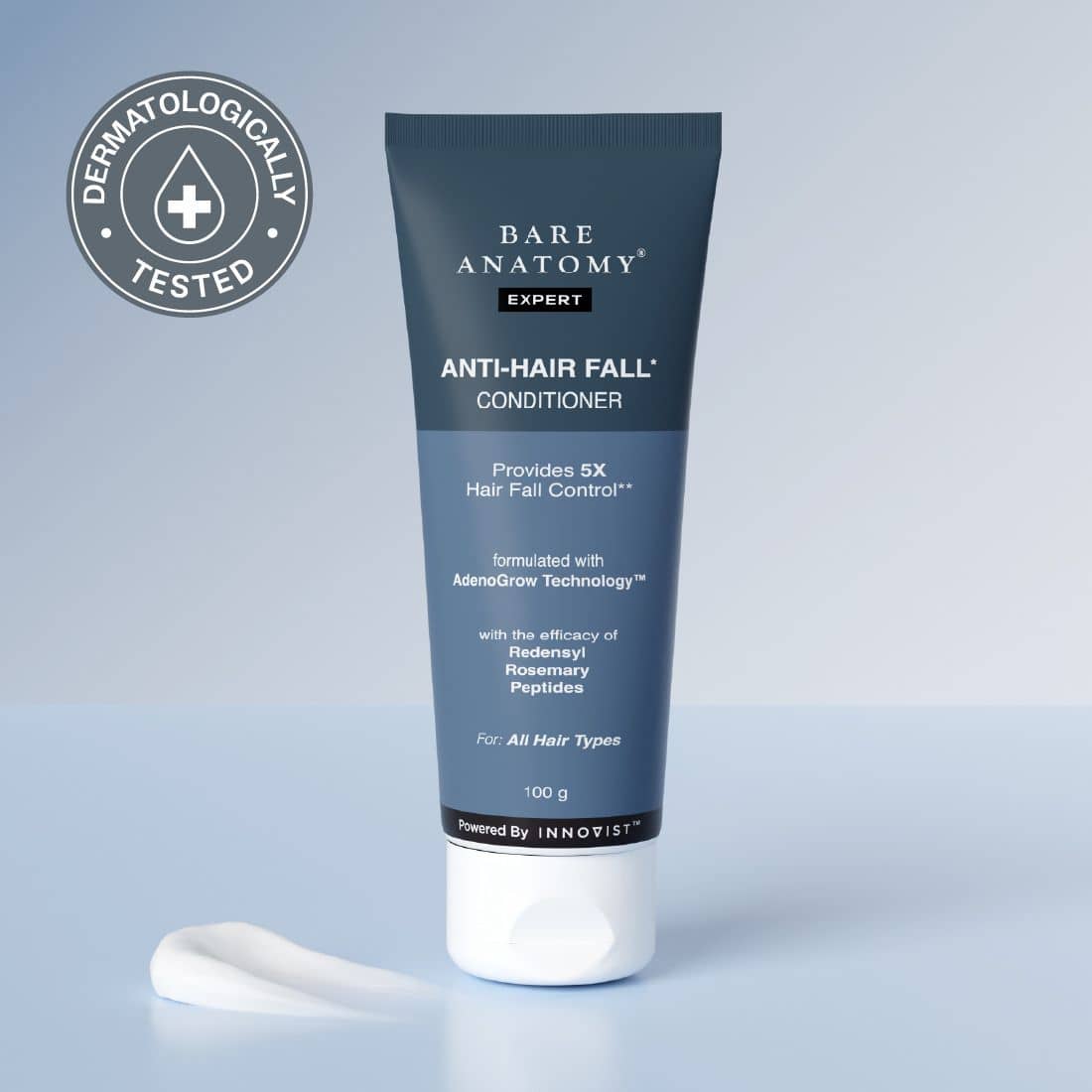 Bare Anatomy Anti-Hair Fall Conditioner with Redensyl, Rosemary Reduces Hair Thinning, 100 g