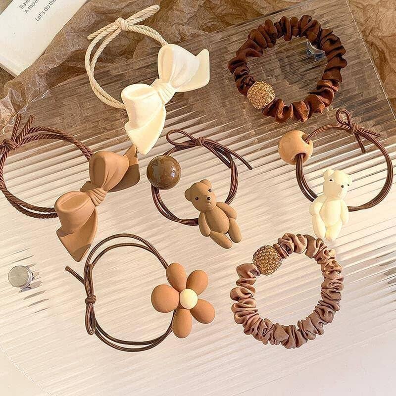 Blubby Multi Women's Rubber Band ( Pack of 7 ) - Jewellery Sets | Buy online on ZillyBuy