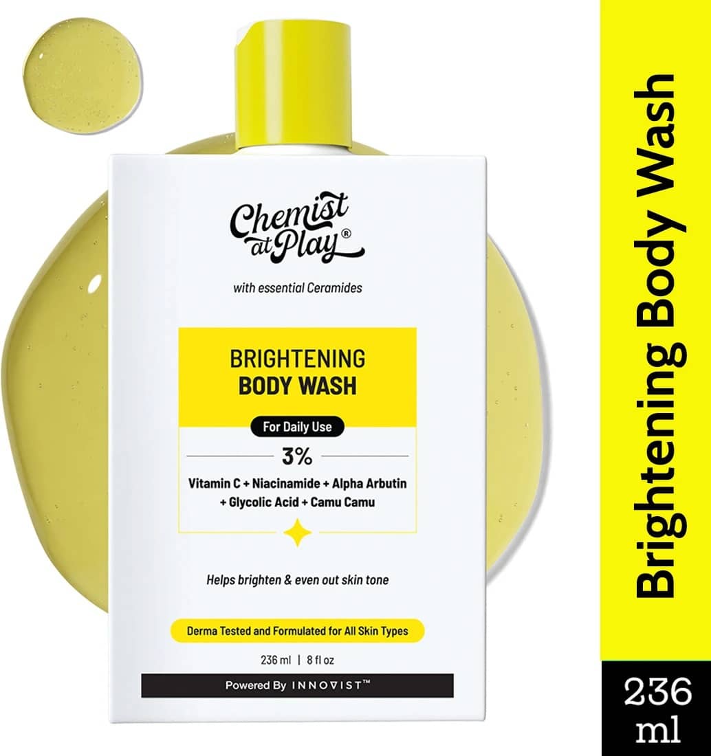 Chemist at Play Brightening Body Wash with 3% Vitamin C & Niacinamide Shower Gel, 236 ml