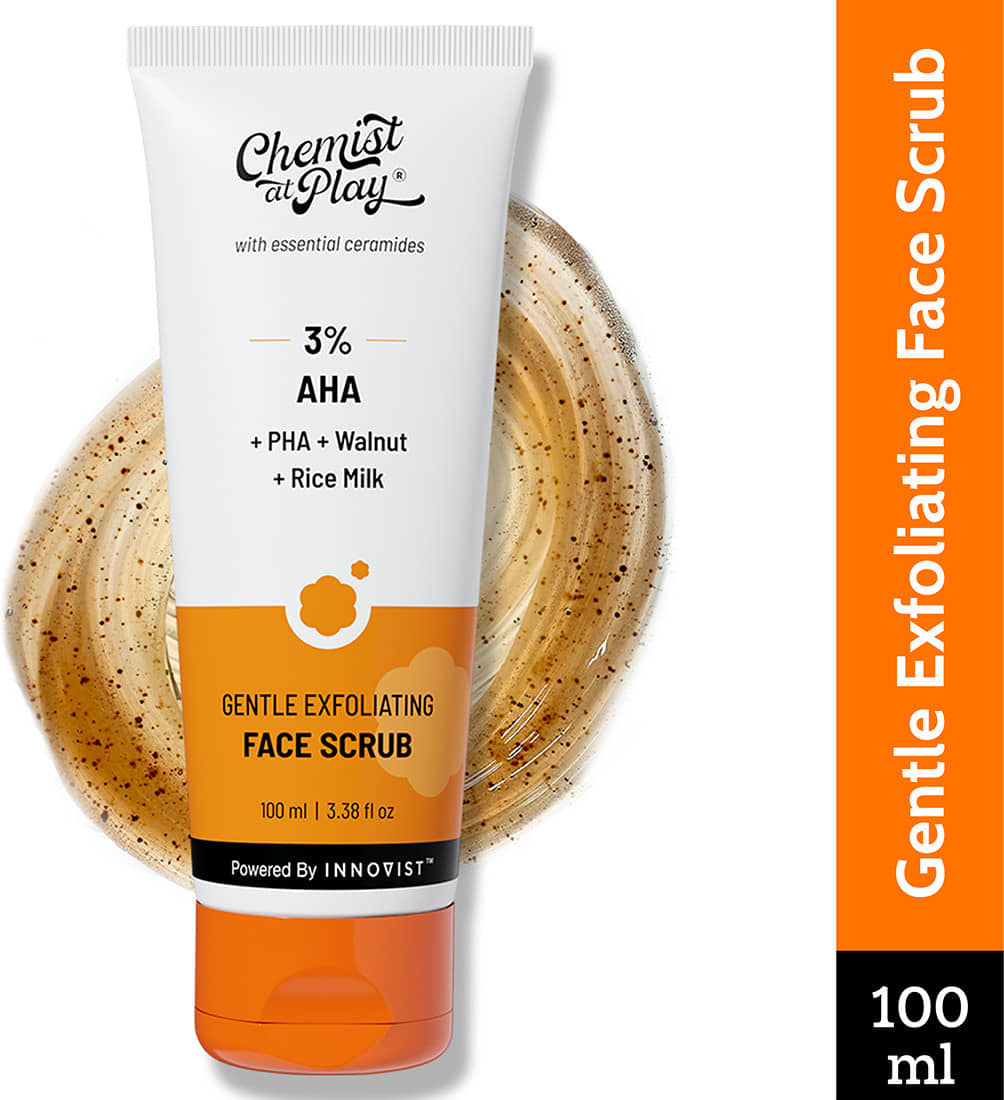 Chemist at Play Gentle Exfoliating Face Scrub Removes Dead Skin & Blackheads, 100 ml