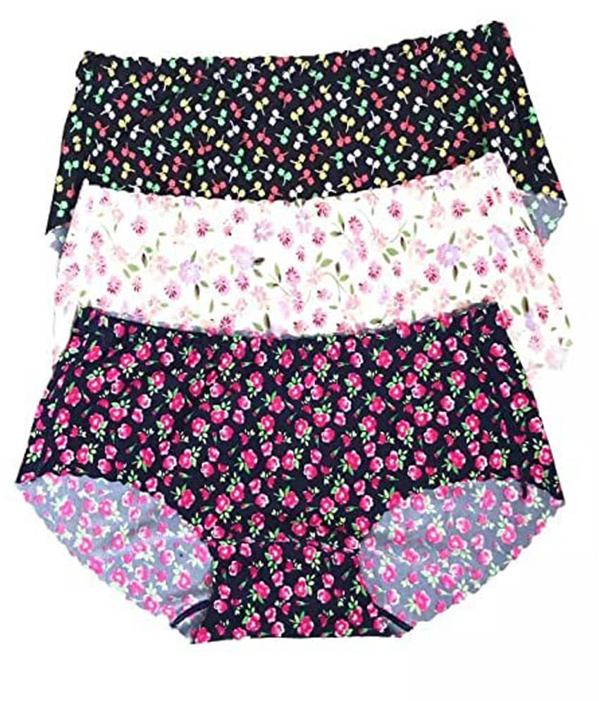 XXYX ladies underwear Pack of 3 Cotton Blend Hipster For Women ( Multi Color )