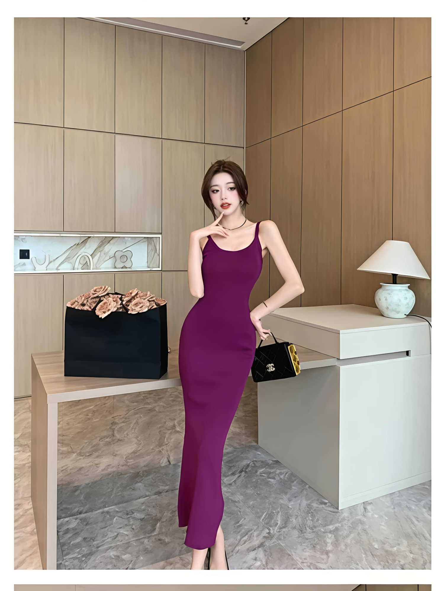 chinese dress ladies Harpa Women's A-Line Dress (GR3308-MULTI_L) Rs.442 @ Amazon