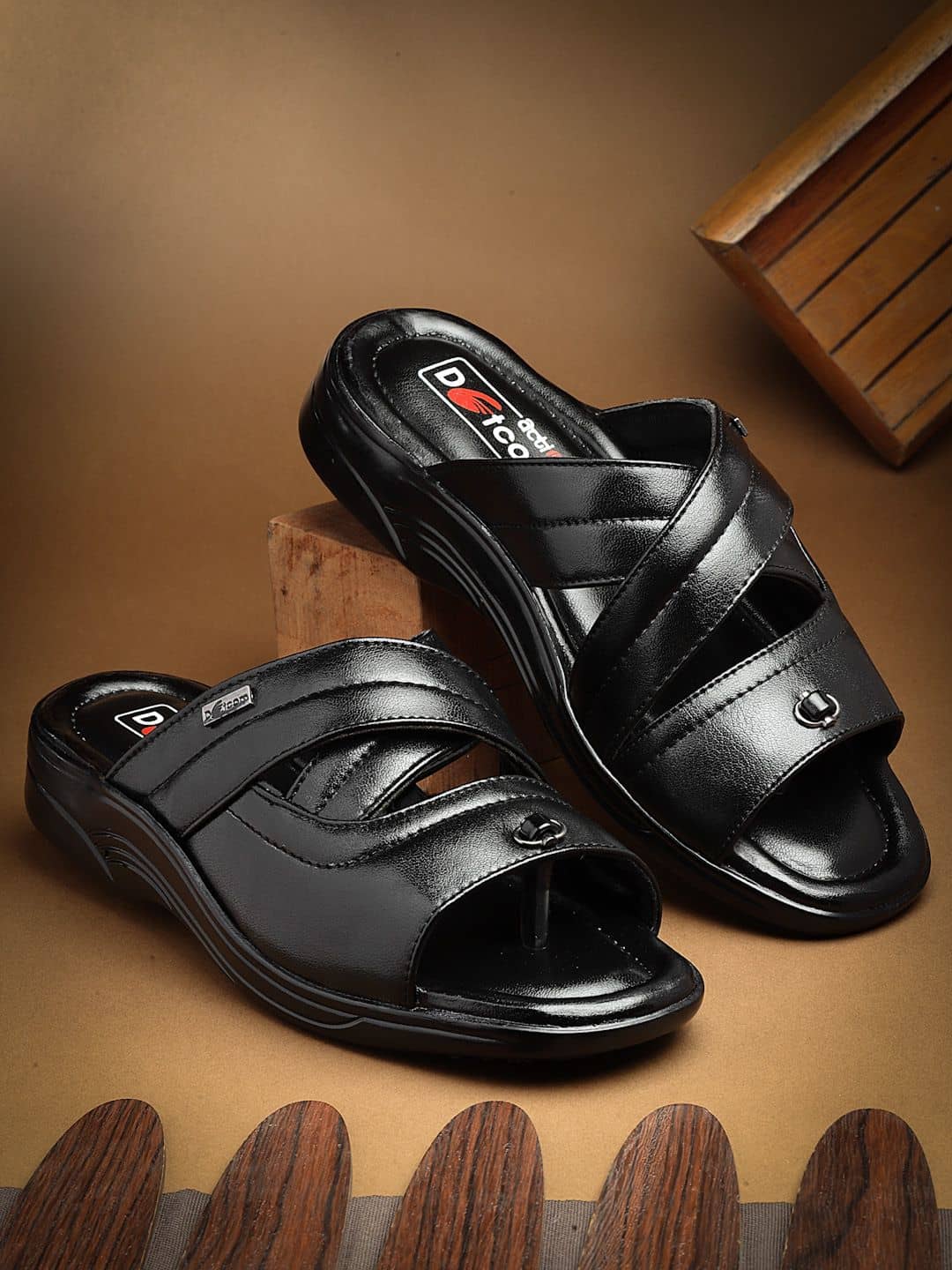 Action - Black Men's Sandals