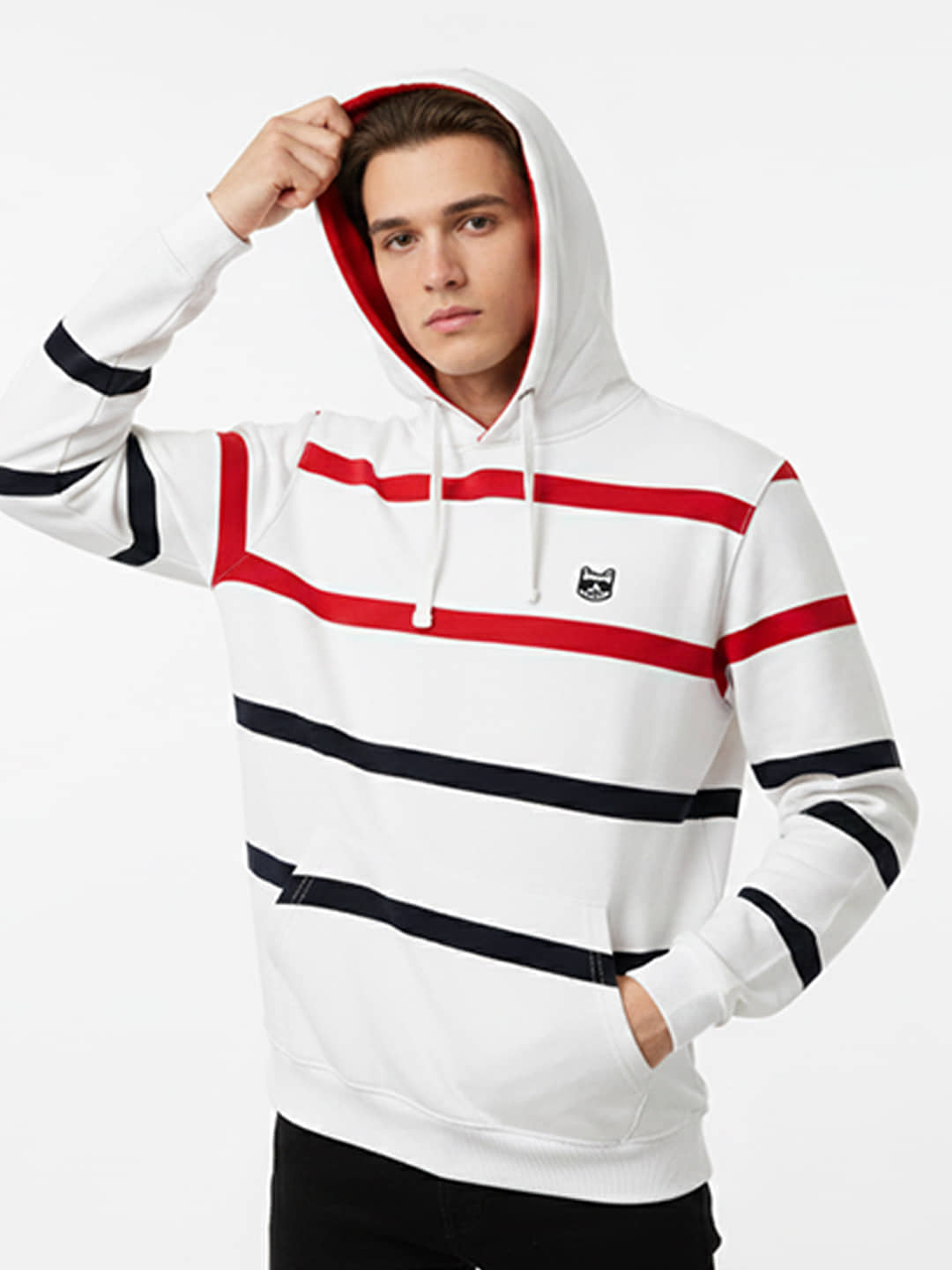GET GOLF Polyester Hooded Men's Sweatshirt - White ( Pack of 1 )
