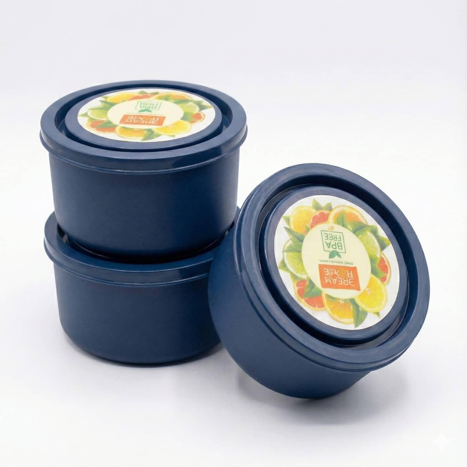 Kitcorner Stainless Steel Kitchen Containers/Tiffin/Lunch Box,350ml each (3U)