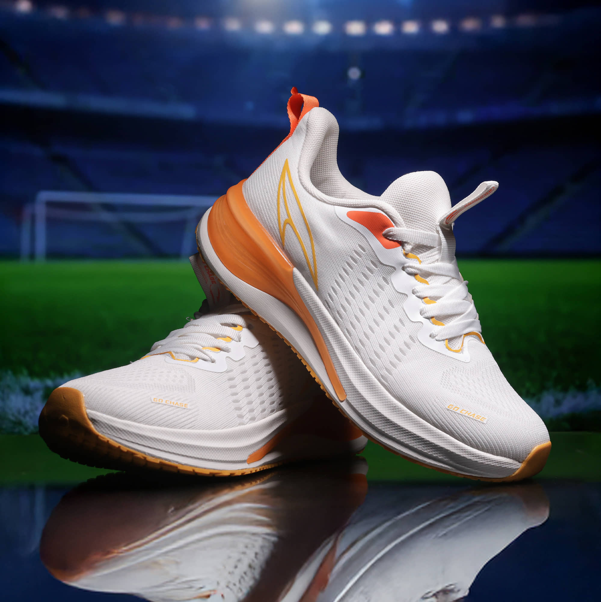 ASIAN QUANTUM-57 White Men's Sports Running Shoes - Sports Shoes | Buy online on ZillyBuy