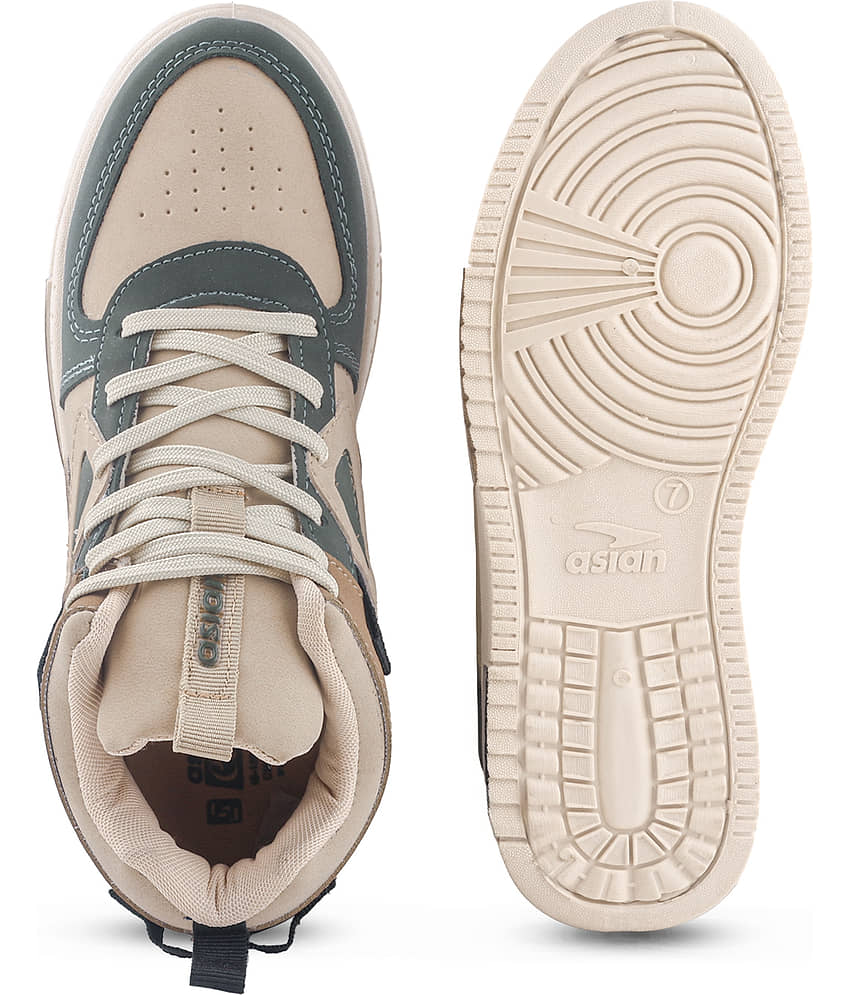 Buy ASIAN TARZAN-11 Beige Men's Sneakers - Image 8