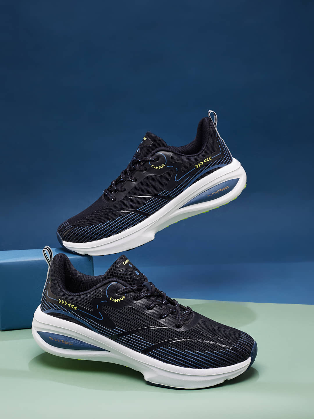Campus GLITCH Navy Men's Sports Running Shoes - Sports Shoes | Buy online on ZillyBuy