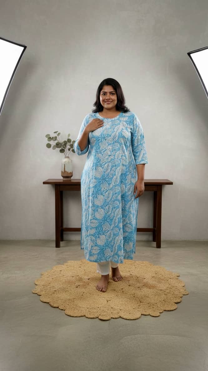 Flavia Creation Women Cotton Printed Straight Kurti ( Multicolor ) - Kurtis, Tunics | Buy online on ZillyBuy