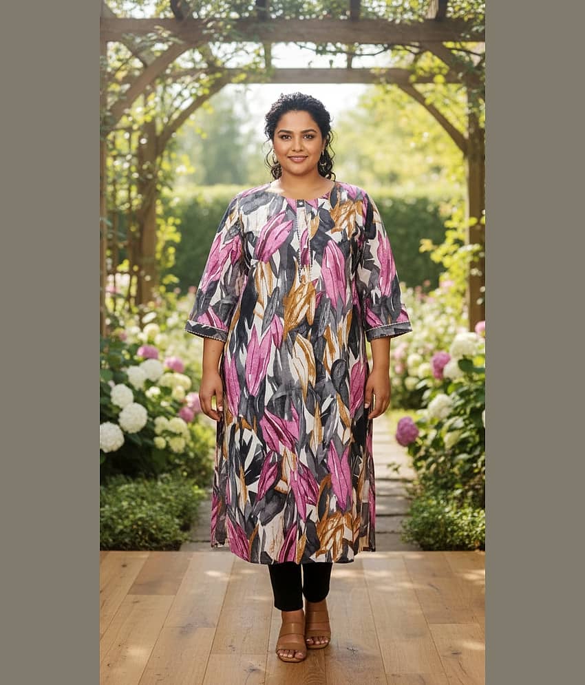 Flavia Creation Women Cotton Printed Straight Kurti ( Multicolor ) - Kurtis, Tunics | Buy online on ZillyBuy