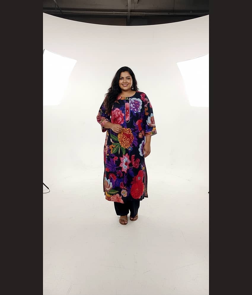 Flavia Creation Women Cotton Printed Straight Kurti ( Multicolor ) - Kurtis, Tunics | Buy online on ZillyBuy