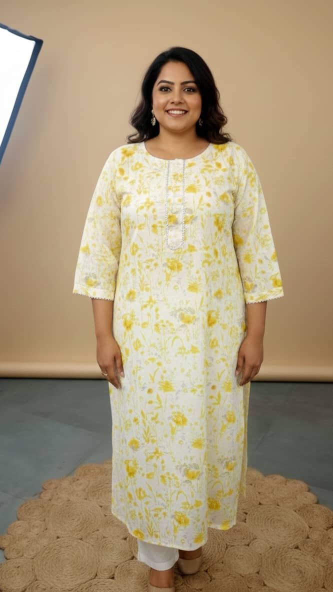 Flavia Creation Women Cotton Printed Straight Kurti ( Multicolor ) - Kurtis, Tunics | Buy online on ZillyBuy