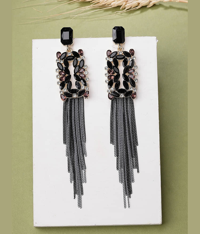Scintillare by Sukkhi Brown Danglers Earrings ( Pack of 1 ) - Earrings | Buy online on ZillyBuy
