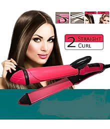 VTHIN 2009 2 IN 1 Pink Hair Straightener
