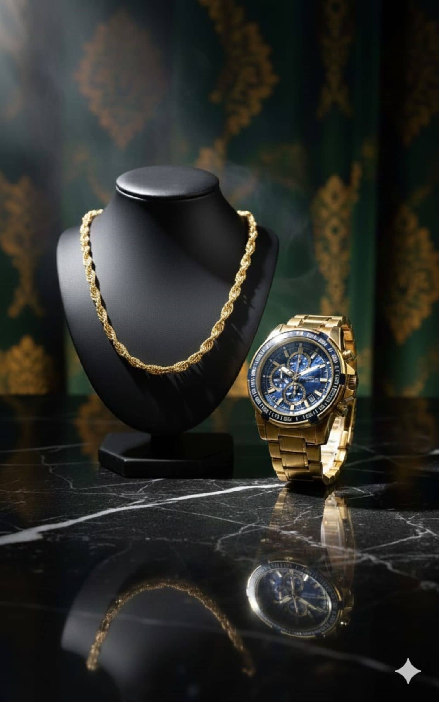 Fadiso Fashion Gold Stainless Steel Analog Men's Watch