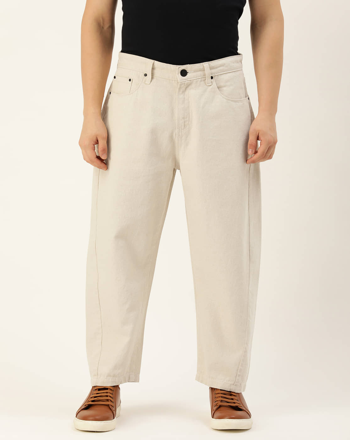 Bene Kleed Regular Fit Solid Men's Jeans - Beige ( Pack of 1 ) - Jeans | Buy online on ZillyBuy